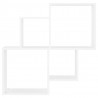 Estante de cubo pared madera contrachapada blanco 80x15x78.5 cm 4