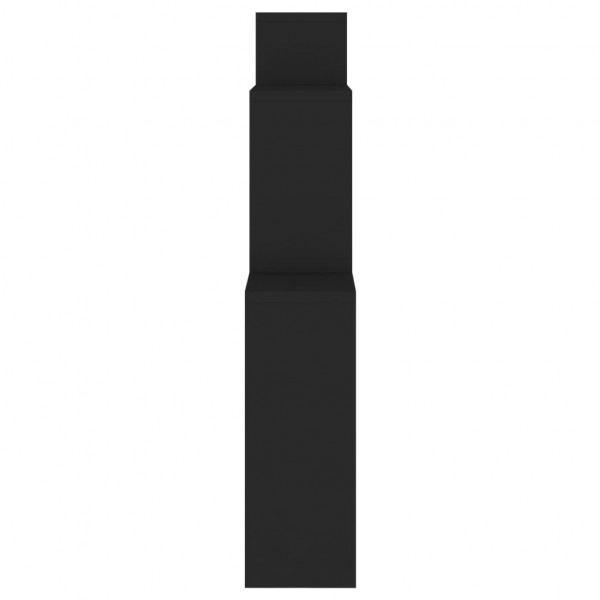 Estante cubo de pared madera contrachapada negro 80x15x78.5 cm M 5