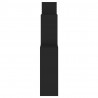 Estante cubo de pared madera contrachapada negro 80x15x78.5 cm 5