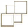 Estante cubo de pared contrachapado roble Sonoma 80x15x78.5 cm 4