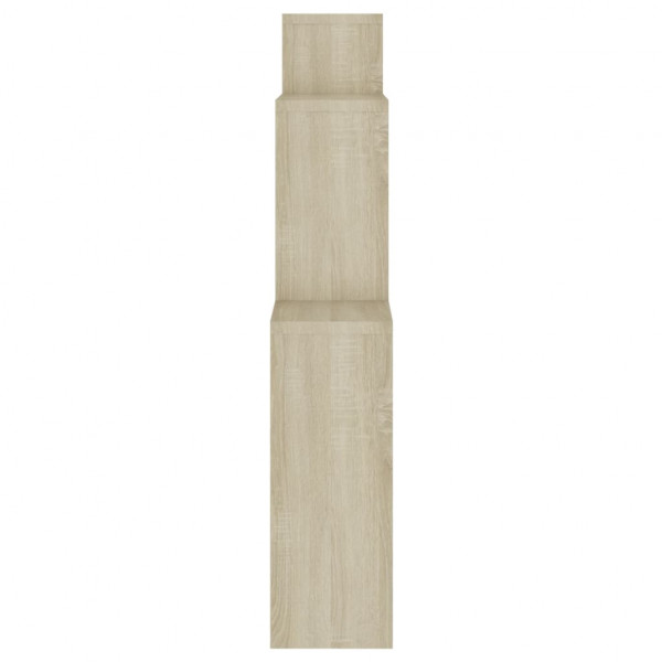 Estante cubo de pared contrachapado roble Sonoma 80x15x78.5 cm M 5
