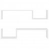 Estantes de pared 2 uds madera contrachapada blanco 100x15x20cm 5