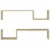 Estantes de pared 2 uds aglomerado roble Sonoma 100x15x20 cm 5