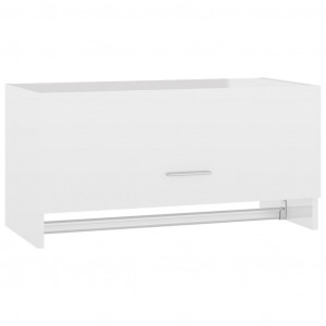 Roupeiro 70x32.5x35 cm derivados de madeira branco brilhante H