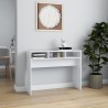 Mesa consola 105x30x80 cm derivados de madeira branco 3