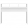 Mesa consola de aglomerado blanco 105x30x80 cm 5