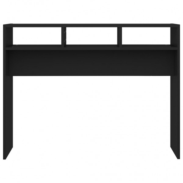 Mesa consola madera contrachapada negro 105x30x80 cm M 5
