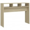 Mesa consola madera contrachapada roble Sonoma 105x30x80 cm 2