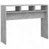 Mesa consola de aglomerado gris hormigón 105x30x80 cm 2