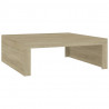 Mesa de centro madera contrachapada roble Sonoma 100x100x35 cm 2