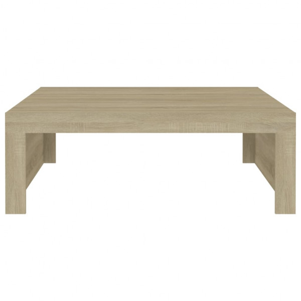 Mesa de centro madera contrachapada roble Sonoma 100x100x35 cm M 5