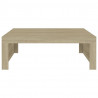 Mesa de centro madera contrachapada roble Sonoma 100x100x35 cm 5