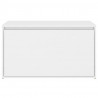 Banco de pasillo de aglomerado blanco 80x40x45 cm 5
