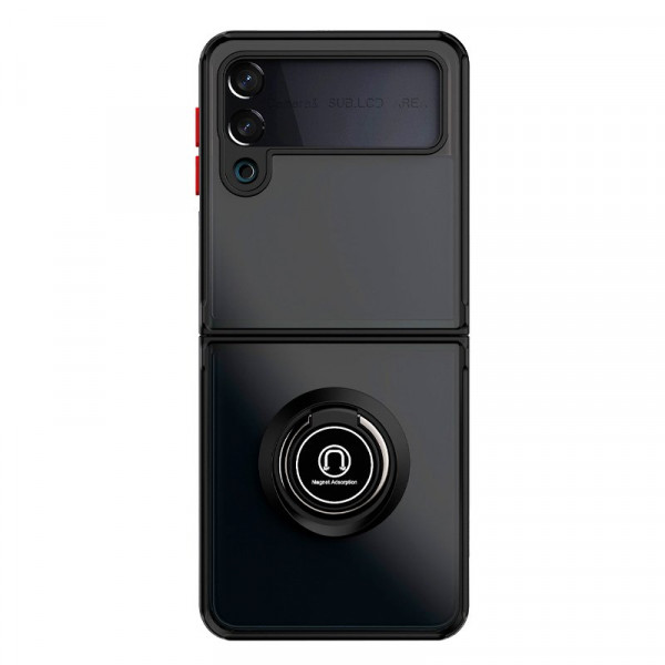 Carcasa COOL para Samsung F711 Galaxy Z Flip 3 Hard Anilla Negro M 2