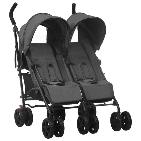Carrito para gemelos de acero gris antracita D