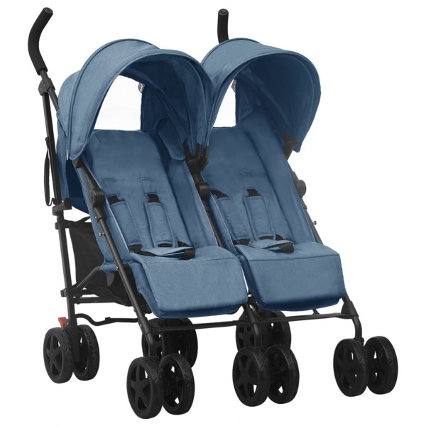 Carrito para gemelos de acero azul marino D