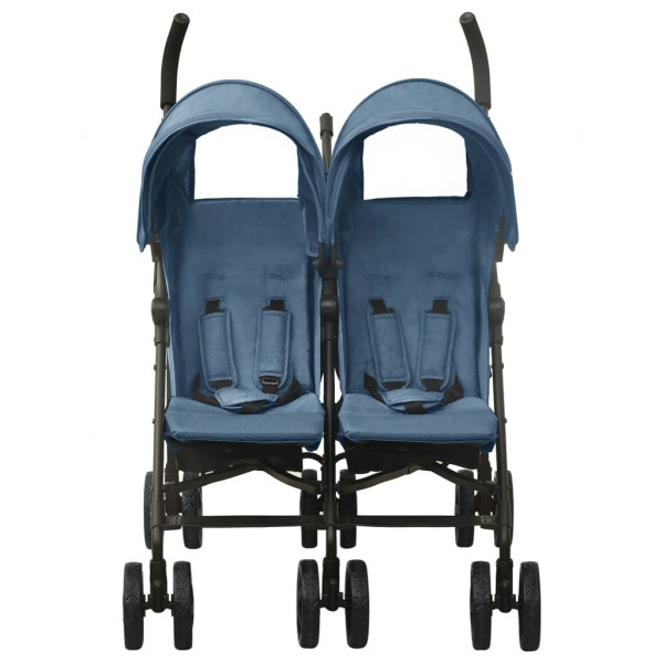 Carrito para gemelos de acero azul marino M 2