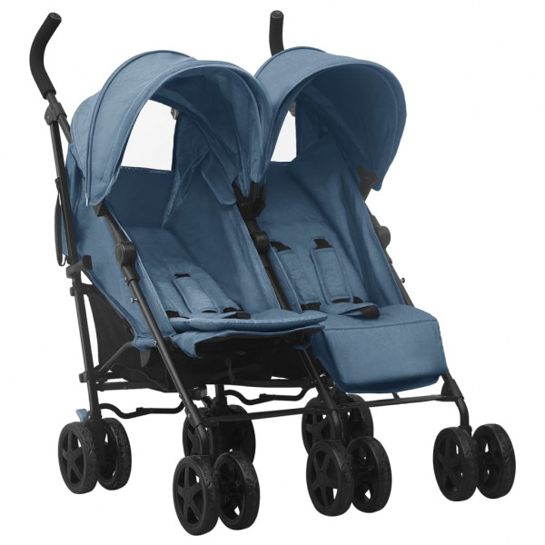 Carrito para gemelos de acero azul marino M 5