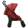 Carrito para gemelos de acero rojo 3