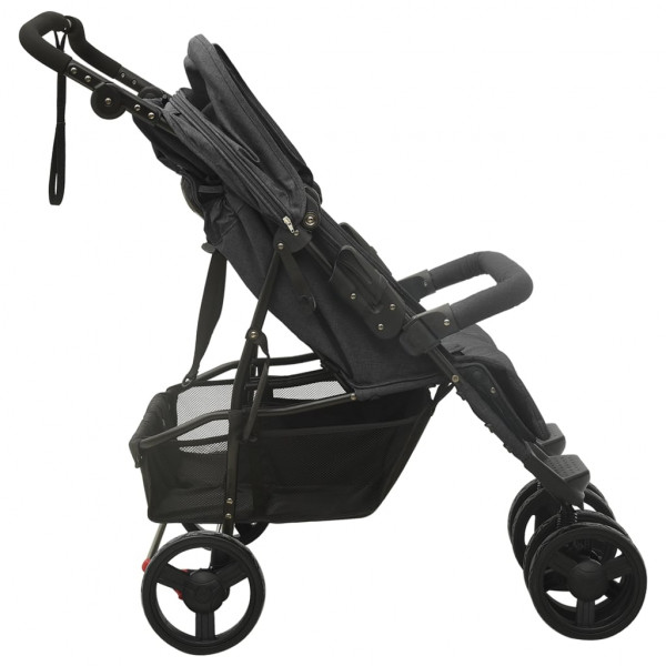 Carrito para gemelos de acero gris antracita M 4