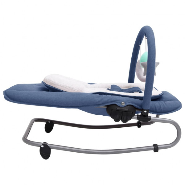 Hamaca mecedora para bebés de acero azul marino M 3