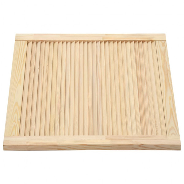 Puerta tipo persiana madera maciza de pino 39.5x49.4cm M 4