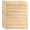 Puertas de persianas 2 uds madera maciza de pino 61.5x49.4cm 2