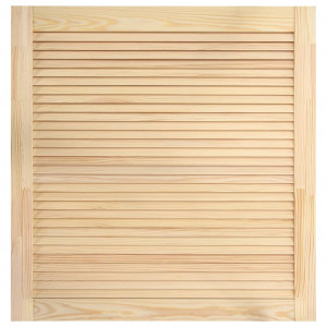 Puerta tipo persiana madera maciza de pino 61.5x59.4cm H