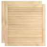 Puertas de persianas 2 uds madera maciza de pino 61.5x59.4cm 2