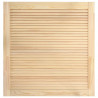 Puertas de persianas 2 uds madera maciza de pino 61.5x59.4cm 4