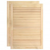 Puertas tipo persiana 2 uds madera maciza de pino 69x39.4cm 2