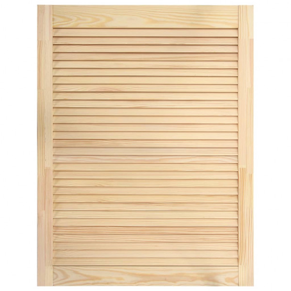 Puertas tipo persiana 2 uds madera maciza de pino 69x49.4cm M 4