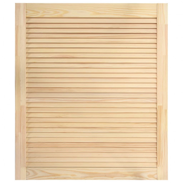 Puertas tipo persiana 4 uds madera maciza de pino 69x59.4cm M 4