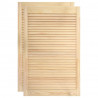 Puertas tipo persiana 2 uds madera maciza de pino 99.3x59.4cm 2