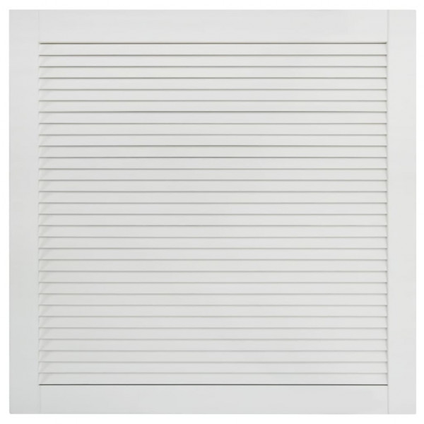 Portas de armário 4 pcs design de persiana pinho maciço branco M 4