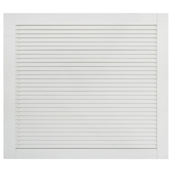 Porta de armário 4 pcs design de persiana pinho maciço branco M 2