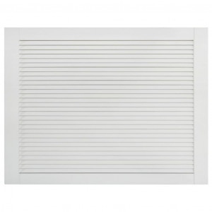 Porta de armário com design de persiana pinho maciço branco H