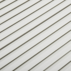 Porta de armário com design de persiana pinho maciço branco H