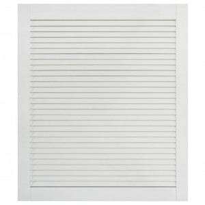 Puerta tipo persiana madera maciza de pino blanco 61.5x49.4cm H