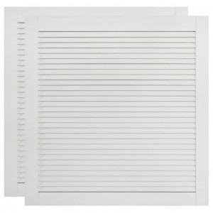 Portas de armário 2 pcs design de persiana pinho maciço branco H