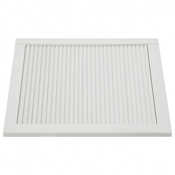 Portas de armário 4 pcs design de persiana pinho maciço branco M 5