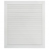 Portas de armário 4 pcs design de persiana pinho maciço branco 4