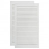 Puertas persiana 2 uds madera maciza de pino blanco 99.3x39.4cm 2