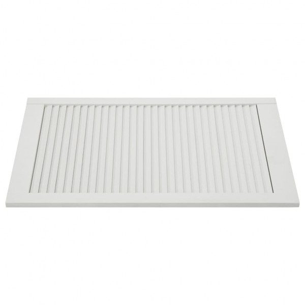 Puertas persiana 2 uds madera maciza pino blanco 99.3x59.4cm M 5