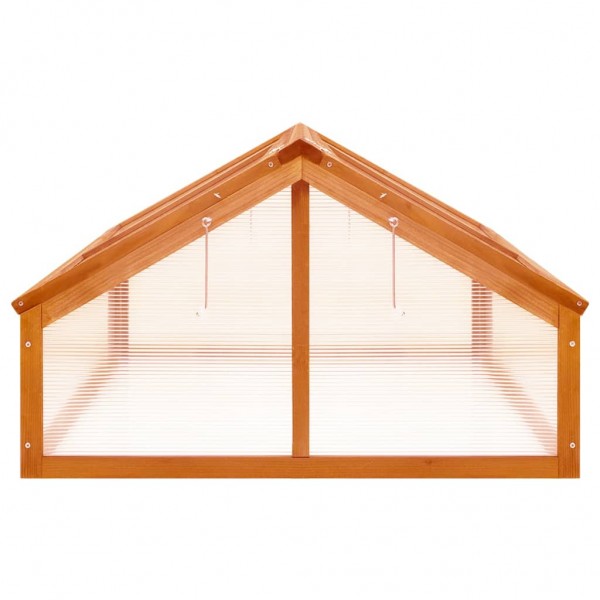 Estufa madeira de abeto maciça 114x80x50 cm castanho M 4