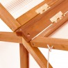 Invernadero de madera de abeto marrón 114x80x50 cm 5