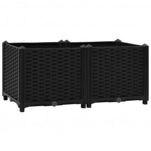 Canteiro elevado 80x40x38 cm polipropileno H