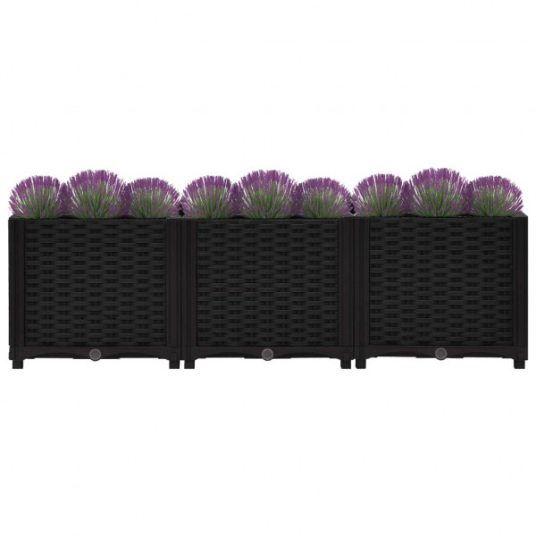 Canteiro elevado 120x40x38 cm polipropileno M 3