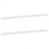 Prateleiras de parede 2 pcs 115x9x3 cm branco 2