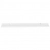 Prateleiras de parede 4 pcs 100x9x3 cm branco 5
